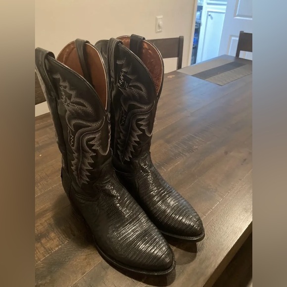 Dan Post Lizard Western Boots- Size 9.5 - Picture 1 of 8